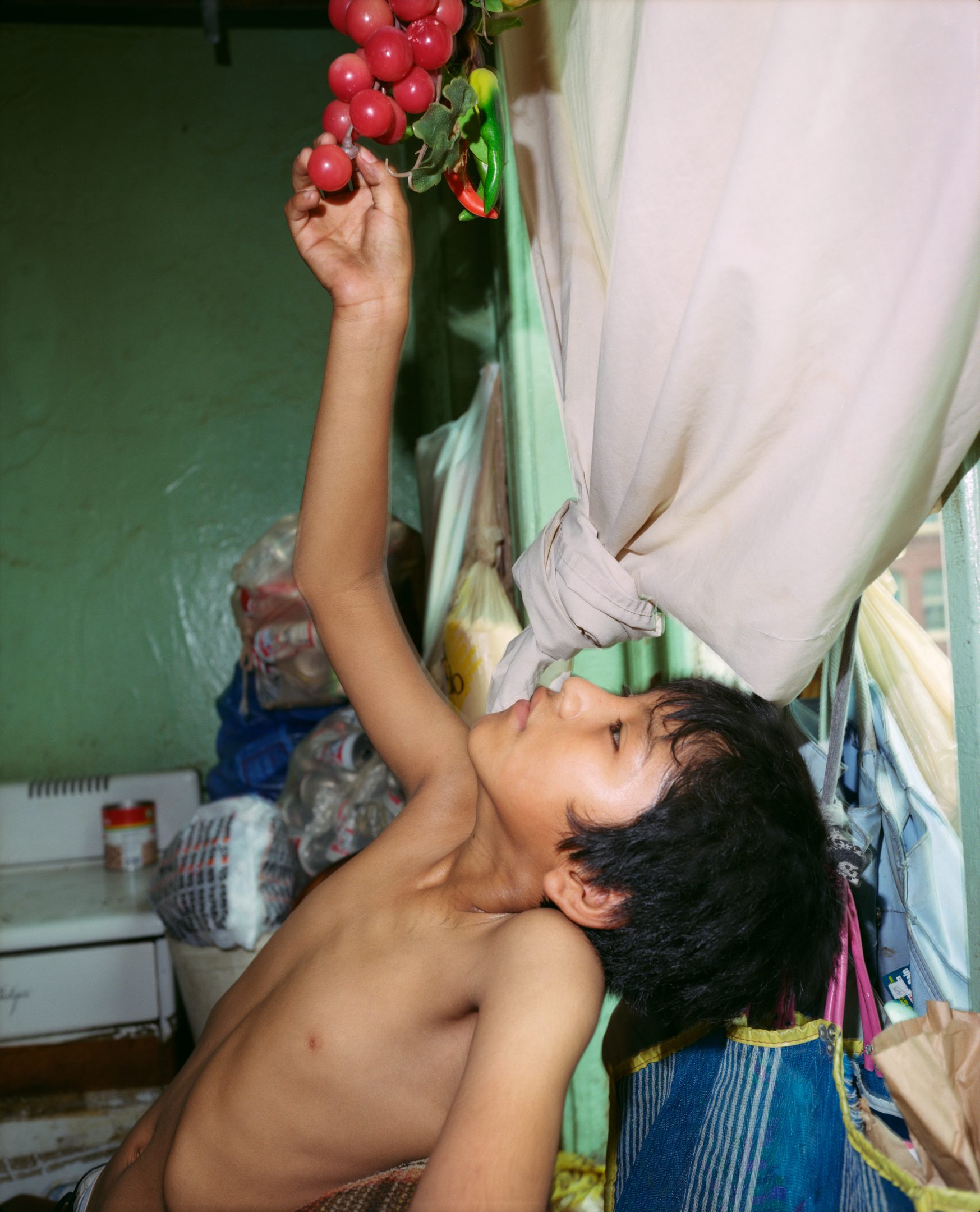 Paul D'Amato - Boy Reaching for Plastic Grapes, 1991